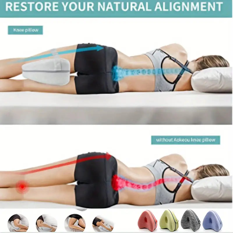 Leg Pillow - Soft Knee Support Cushion for Pressure Relief Cover, Ideal for Naptime and Nighttime Comfort