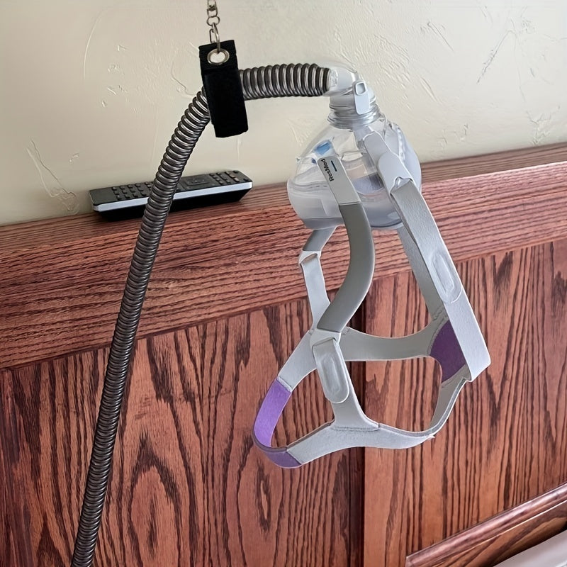 CPAP-Schlauchhalter mit verstellbarer C-Klemme – drehbares Design, verhindert Verwicklungen und Blockierungen des Luftstroms