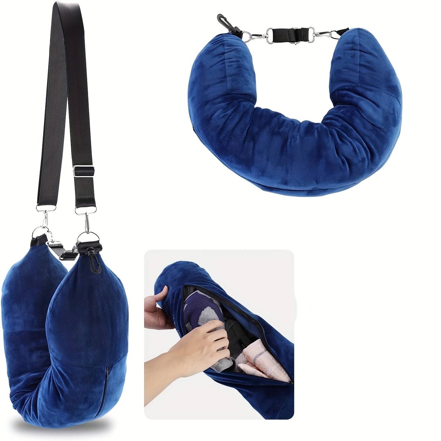 TravelMate™ — The Only Pillow That Packs Clothes Too