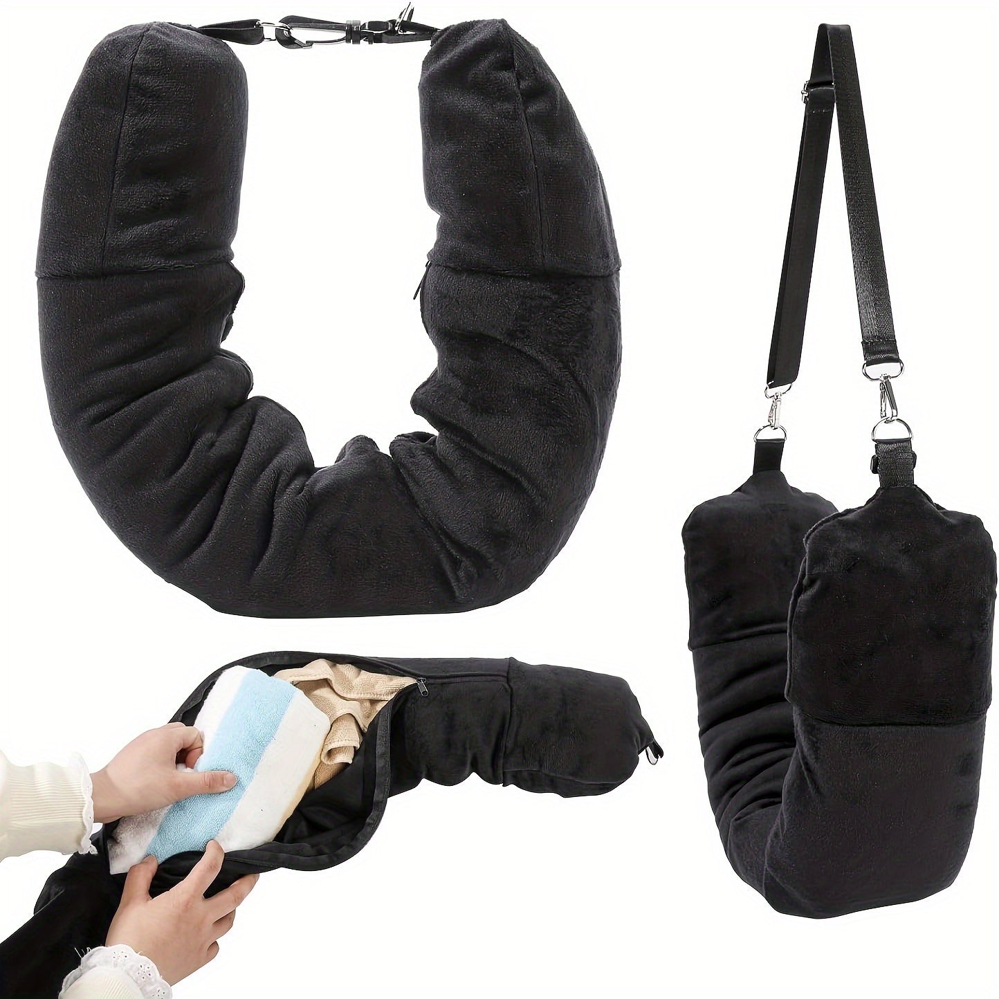 TravelMate™ — The Only Pillow That Packs Clothes Too