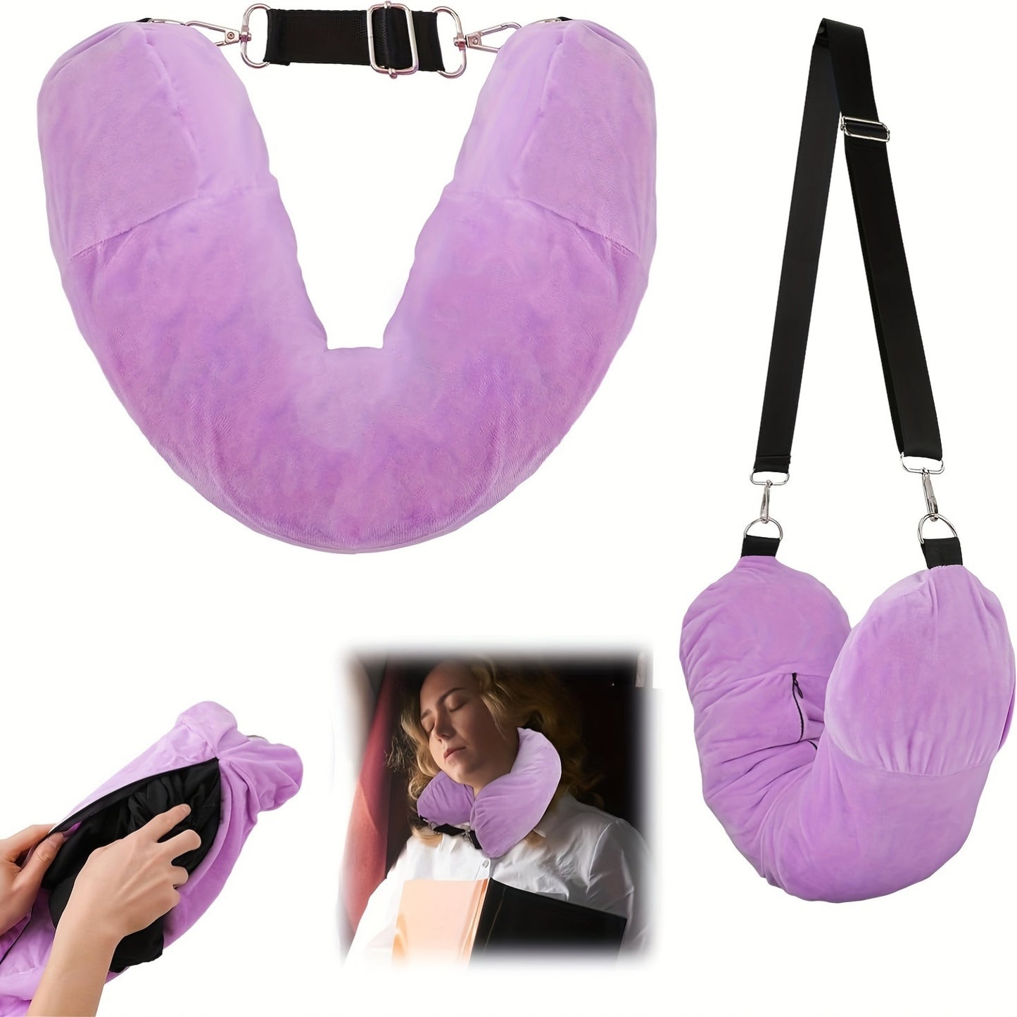 TravelMate™ — The Only Pillow That Packs Clothes Too