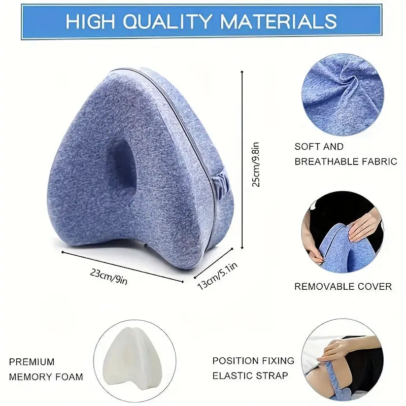 Leg Pillow - Soft Knee Support Cushion for Pressure Relief Cover, Ideal for Naptime and Nighttime Comfort