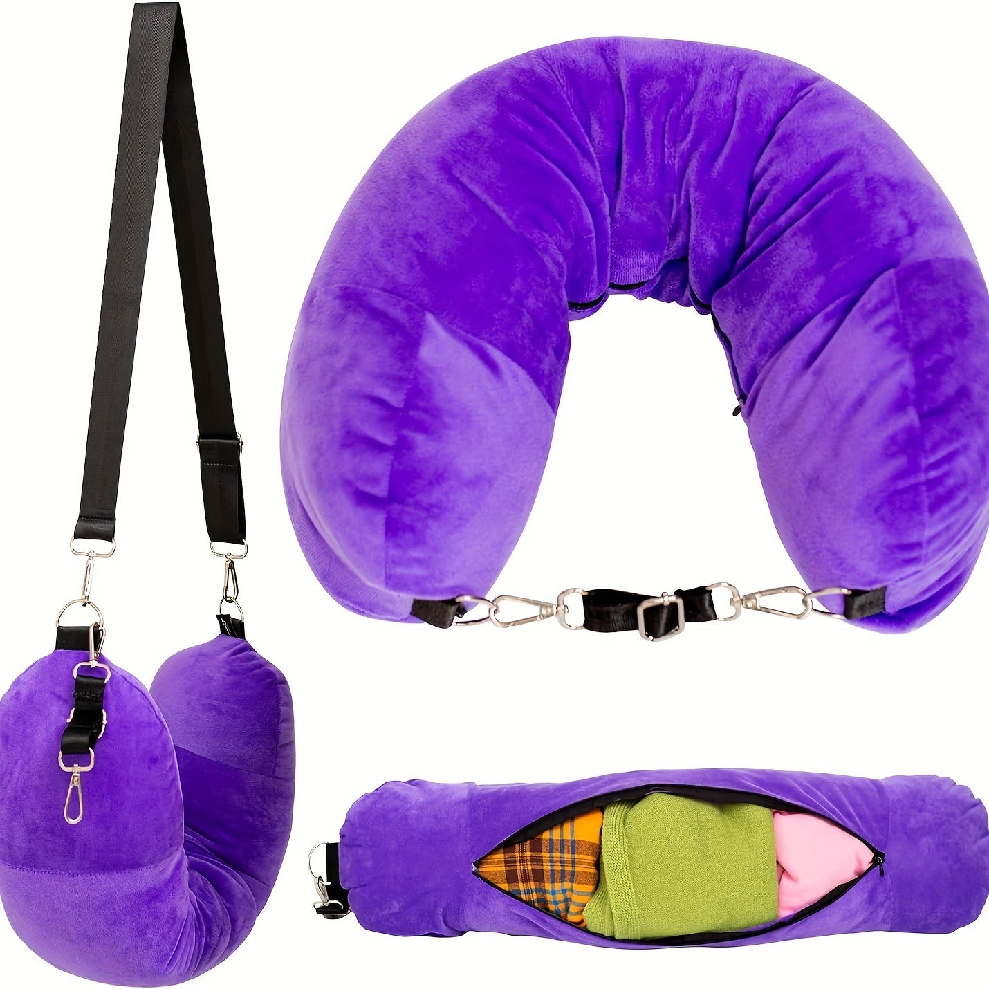 TravelMate™ — The Only Pillow That Packs Clothes Too