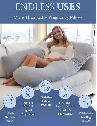 Ultra-Comfort U-Shaped Pillow - Perfect for travel naps and more comfortable nights of sleep.