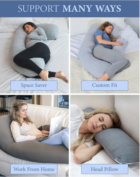 Ultra-Comfort U-Shaped Pillow - Perfect for travel naps and more comfortable nights of sleep.