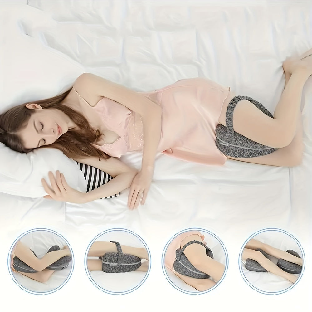Deluxe verstellbares Beinkissen aus Schaumstoff – weiches Kniestützkissen zur Druckentlastung mit leicht zu reinigendem Polyesterbezug, ideal für ein Nickerchen und Komfort in der Nacht