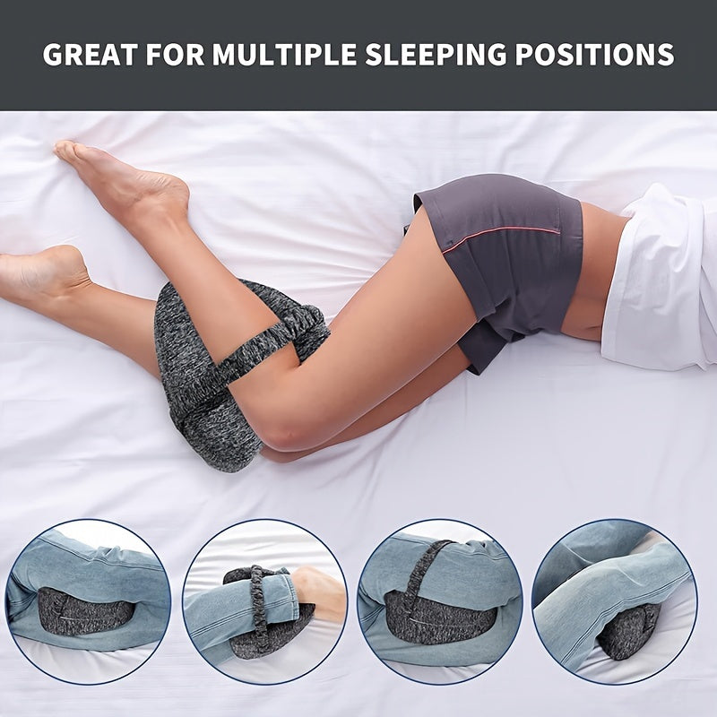 Deluxe verstellbares Beinkissen aus Schaumstoff – weiches Kniestützkissen zur Druckentlastung mit leicht zu reinigendem Polyesterbezug, ideal für ein Nickerchen und Komfort in der Nacht