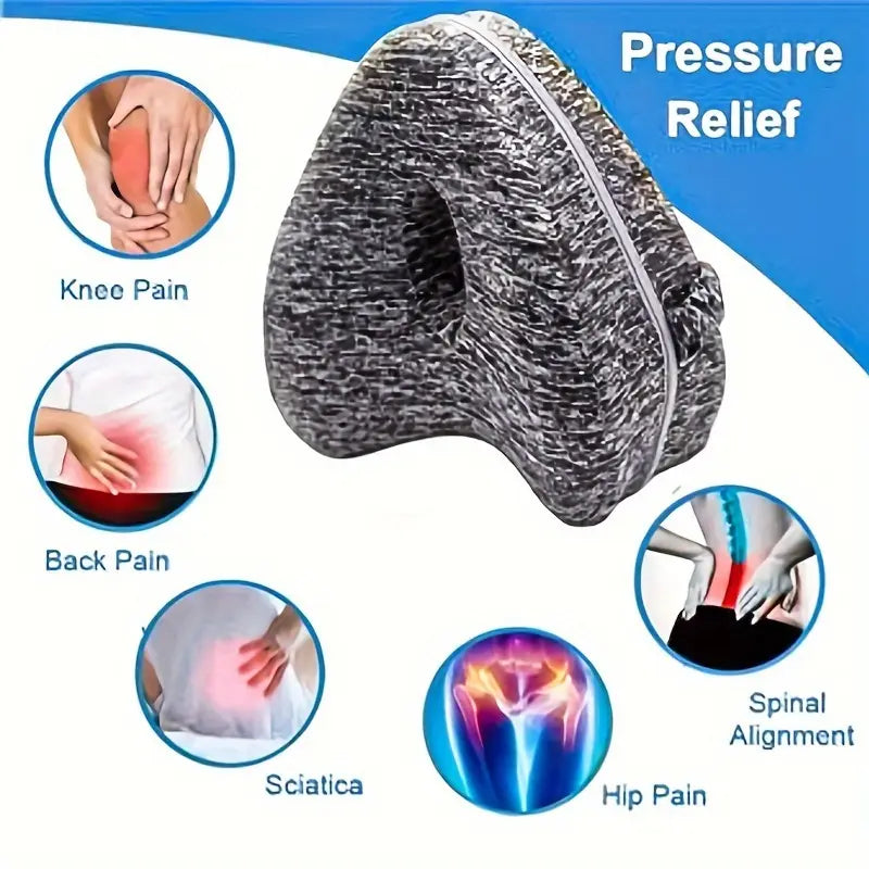 Deluxe verstellbares Beinkissen aus Schaumstoff – weiches Kniestützkissen zur Druckentlastung mit leicht zu reinigendem Polyesterbezug, ideal für ein Nickerchen und Komfort in der Nacht