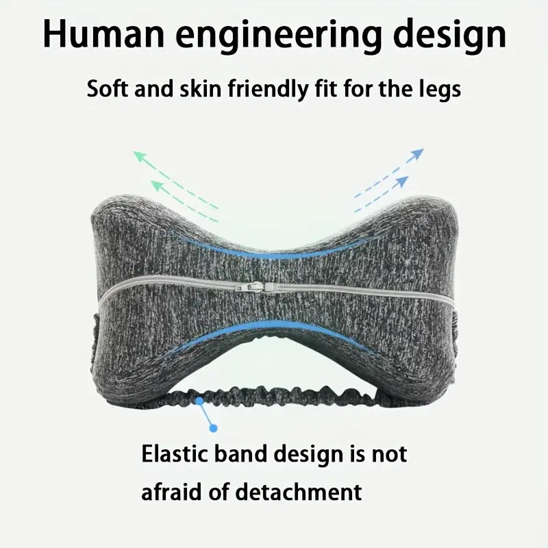 Deluxe verstellbares Beinkissen aus Schaumstoff – weiches Kniestützkissen zur Druckentlastung mit leicht zu reinigendem Polyesterbezug, ideal für ein Nickerchen und Komfort in der Nacht
