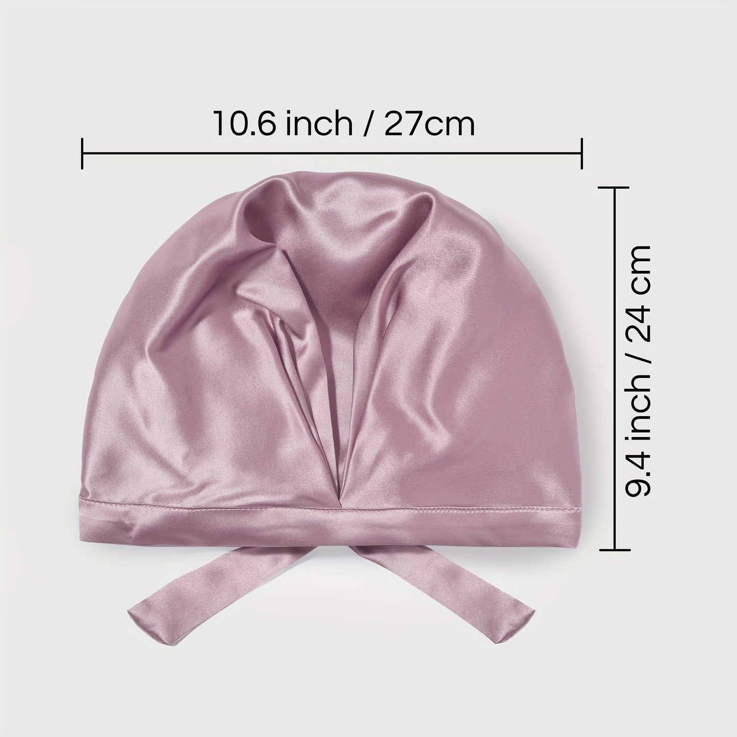 Rachael Silk Schlafhaube aus 100 % SEDA-Maulbeerseide – verstellbare Fliege, weich und atmungsaktiv, perfekt für langes und lockiges Haar 