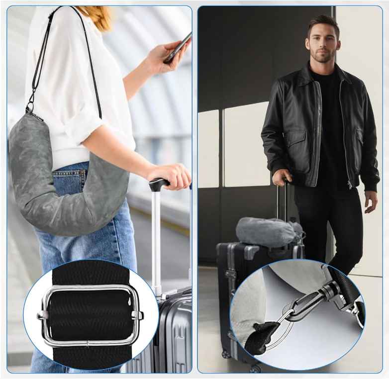 TravelMate™ – Das einzige Kissen, das auch Kleidung verstaut