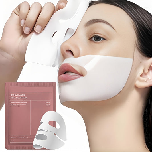 Packung Bio-Collagen Deep Hydration Face Masks Auflösbare Feuchtigkeitsmasken für die Nacht – Tiefenpflege im Schlaf 